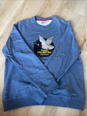 Togs Unlimited Chevignon Men's Blue Crewneck Sweater